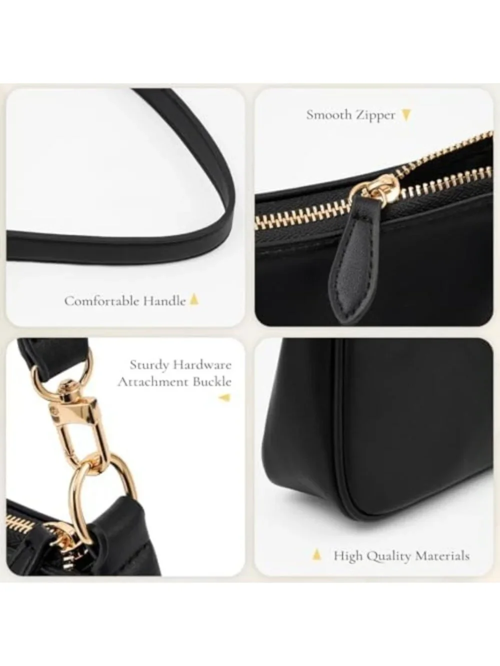 Cute Retro Small Leather Hobo Bag for Women | Versatile Shoulder & Handbag with